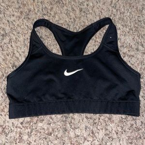 Black Nike sports bra
